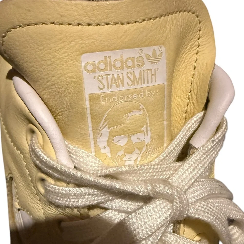 Adidas‎ Stan Smith Originals Men's Shoes Cloud White Easy Yellow sneaker sz 8